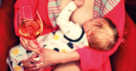 Wash down the day with wine. Traditional notoriety was replaced by alcoholic mothers