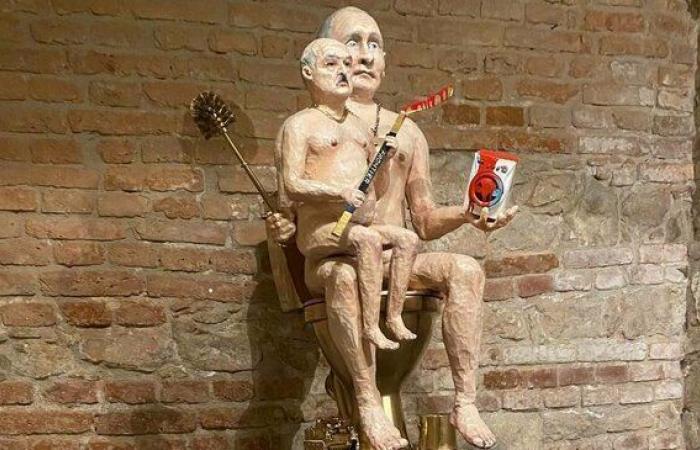 Aid to Ukraine: Auction of a statue of naked Putin on the toilet, purchase of a drone