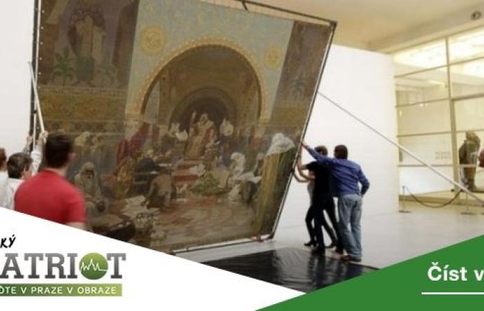 Prague did not agree with the Castle about the possible placement of Mucha’s epic in the stable