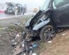 An accident involving a police van and a passenger car stopped the D1 beyond Brno in the direction of Prague