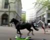Spooked horses of the Royal Cavalry ran through the center of London