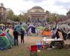 Protesting Columbia University students booed the Speaker of the US House of Representatives