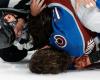 NHL | Bloody conclusion in Colorado. The Jets defenseman limped off the ice with a cut hand