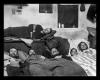 Podcast Behind the scenes: Four soldiers and two girls in bed. World War 1 images are a treasure