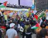 A pro-Palestinian demonstration in Amsterdam was dispersed by the police. 125 people were detained