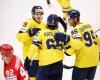 The Swedish hockey players beat Poland 5:1 at the WC and lead the group with six points